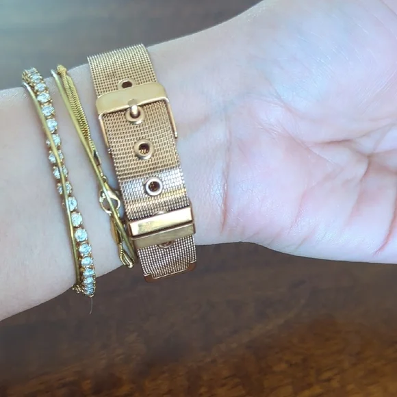 Eddie Borgo Rose Gold Mesh Strap Watch - Picture 4 of 4